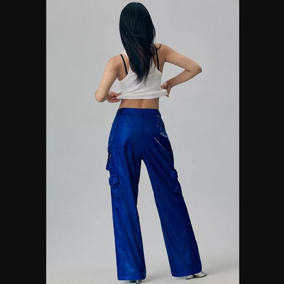 Avec Les Filles Wide-Leg Cargo Pants - New Size 10 - Picture 4 of 5